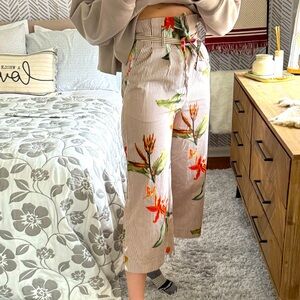 ZARA XS paperbag high waisted pants